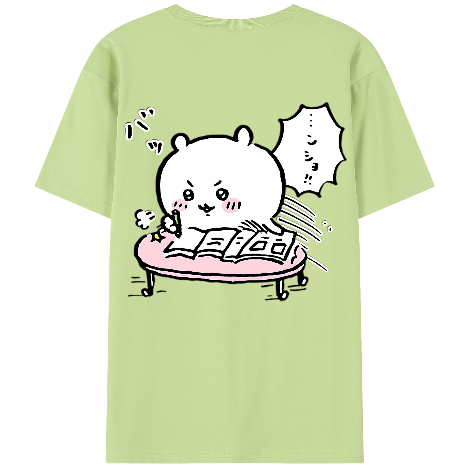（画像用） ちいかわ ちいかわ Chii-kawa chiikawa 綿100％半袖Tシャツ（背面プリント）